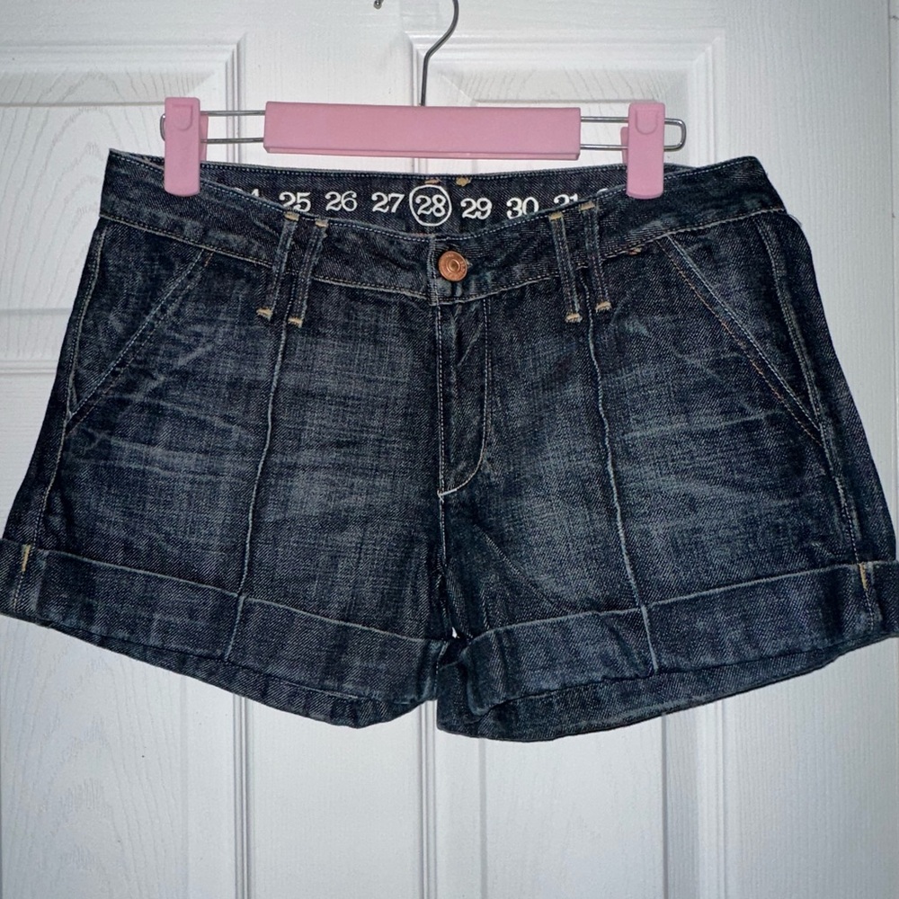 Earnest Sewn Dark Blue Jean Shorts